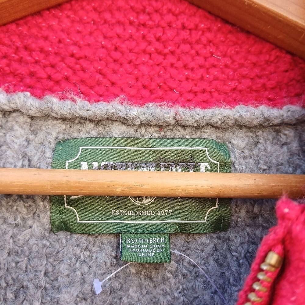 American Eagle Varsity Full Zip Cardigan Sweater - Picture 3 of 7